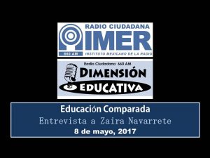 Dimensión educativa 65 - 8 mayo 2017