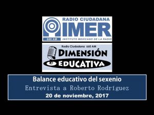 Dimensión educativa 86 - 20 noviembre 2017